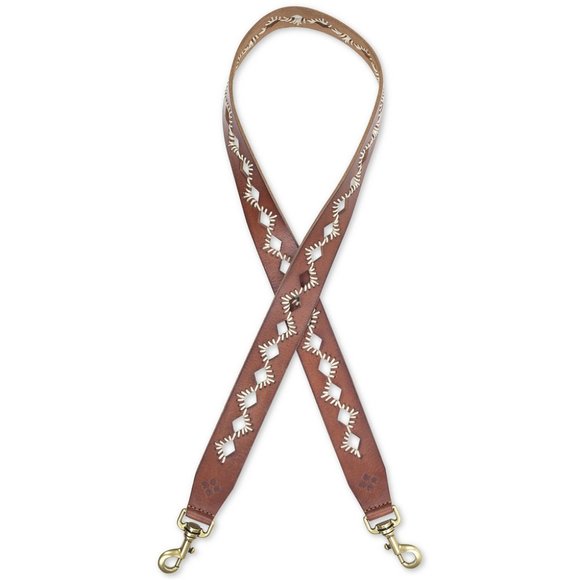 Patricia Nash Handbags - Brown Laced Cutout Bella Vista Leather Bag Strap